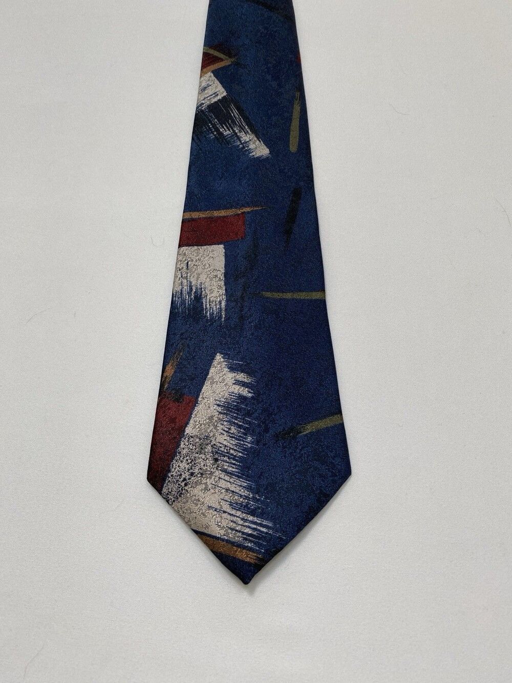 A. Foxx Ltd Vintage 90s Abstract Geometric Necktie Mens Classic Wide